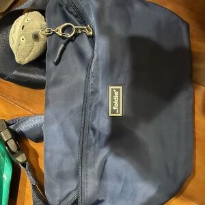 RFID foldie Navy Blue Bag- keychain not included